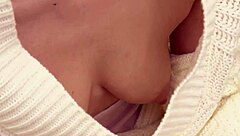 Playful Japanese Asuka Claire No-Bra Shaved Tease