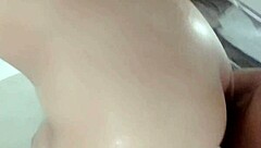 chubby babe in hydromassage gives blowjob then pussy ride