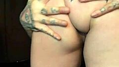 Big booty white girl twerks teases cock flashes butthole rimmed