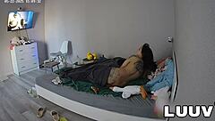 Emily and Damon film tense amateur couple bedroom reality fuck voyeur