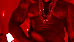 hallelujah johnson worships big black hairy monster cock solo