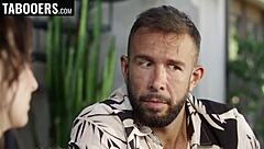 Stepmom's big tits pussy milf cock sucking riding taboo kiss