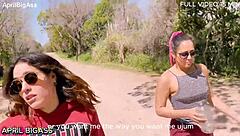 Two bisexual argentinian sluts gulp 3 liters public piss threesome!