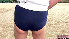 Outdoor Solo Masturbation in Girl's Bloomer Secretgakuen