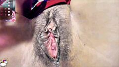 Chilena Amateur Squirt Twices in Hot Videocall Fingering!