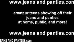 Do My Panties Peek Perfectly from These Tight New Jeans?