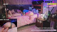 Cam girl's stud cums too quick live