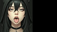 Ahegao faces compilation ai generated 😩💦
