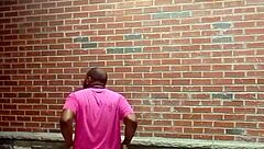 backwards private striptease in hot weather