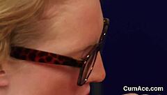 What if nasty stunner swaps cum after bukkake facial?