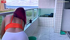 Latina maid turns hire into full voyeur fetish fuck frenzy