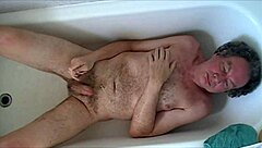 guy strips naked and wanks hard to cumshot