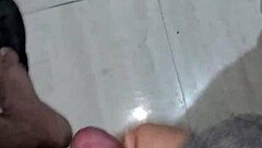 pornstar strokes mini cock to hot solo cumshot