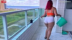 Latina maid turns hire into full voyeur fetish fuck frenzy