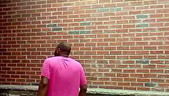 backwards private striptease in hot weather