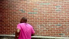 backwards private striptease in hot weather