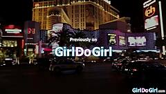 boss lady dominates petite secretary with wet pussy licking