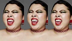 big mature ssbbw granny shows off huge ass belly and tits in hot compilation