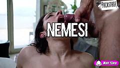 nemesi spills backstage secrets from spermaparty set