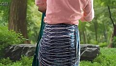 Oh Fuck! Young Indian Pussy Gaped Hard In Forest