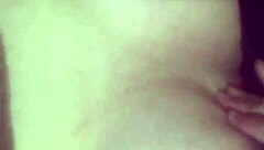 Latina masturbates her big tits in morning