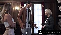 Wife Catches Lying Husband Cheating with Anal Mistress Nicole Doshi Deepthroat