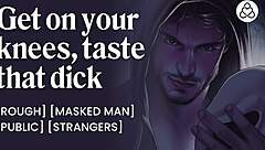 masked stranger slut fucked hard halloween party sloppy blowjob creampie