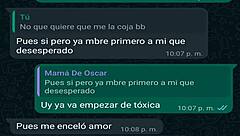 whatsapp chat with friend's boss oscar leads to creampie fuck