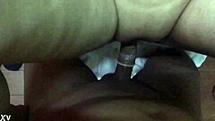 relaxed woman lies back casually chatting about her day with small tits visible