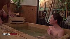 Tsubasa Takanashi's hot JAV blowjob turns passionate sex