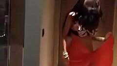 hiffa the sexy arab shemale teases in homemade amateur style