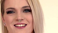 Leggy Blondie Carly Rea Casting Strip Fingering Lesbian Cum Fast!