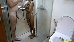 johntronx pounds young sexy asian in shower bathroom