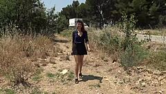 melany's wild outdoor mmf thrill skinny natural tits