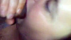 bbw wife blowjob cum swallow fat tits guzzling