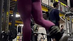 Big Ass Big Tits Woman Trains with Intense Workout