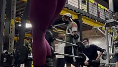 Big Ass Big Tits Woman Trains with Intense Workout