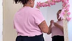 chubby babe farts prepping for hot date!