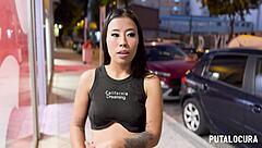 torbe catches petite colombian lore and pounds her tight pussy hard