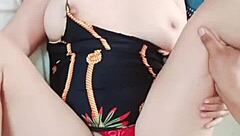 patrón unloads creampie deep in latina milf's tasty pussy pov