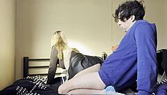 hey college students let's fuck passionately in socks and skirts