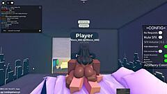 Egyptian hottie fucks wildly in roblox condo game 🔥💦
