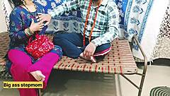 tailor fucks hot shaved indian pussy missionary at shop hindi