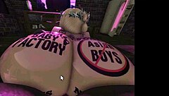 Snow bunny gobbles my dick deep in roblox condo!