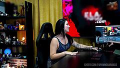 bi mejia begs ruan to squeeze her wet tits