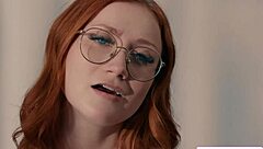 busty milf pulls redhead sub's nipples and facesits