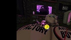 Snow bunny gobbles my dick deep in roblox condo!