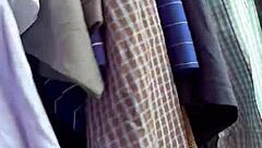 curvy mexican babe in tight jeans at market