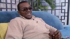 Brown Skin Ebony Bitch Saggy Tits Slim FFM Threesome Big Black Dicks