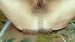 granny teases huge saggy tits fingering old pussy